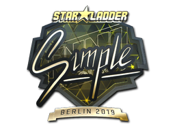 Buy CS2 sticker Sticker | s1mple (Gold) | Berlin 2019 skin