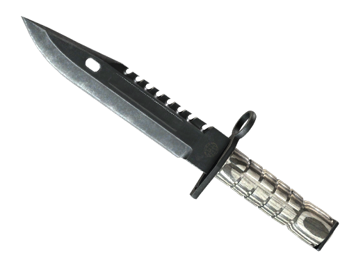 Buy CS2 knife ★ StatTrak™ M9 Bayonet | Black Laminate (Minimal Wear) skin