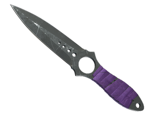 Buy CS2 knife ★ Skeleton Knife | Ultraviolet (Battle-Scarred) skin