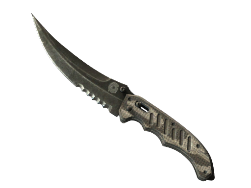 Buy CS2 knife ★ Flip Knife | Black Laminate (Battle-Scarred) skin