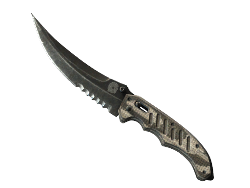 Buy CS2 knife ★ StatTrak™ Flip Knife | Black Laminate (Well-Worn) skin
