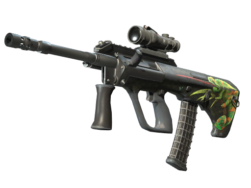 Buy CS2 rifle StatTrak™ AUG | Chameleon (Well-Worn) skin
