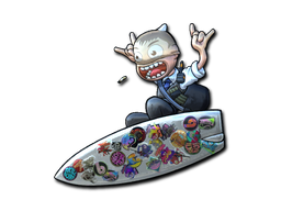 Buy CS2 sticker Sticker | Sticker Bomb Surf K (Foil) skin