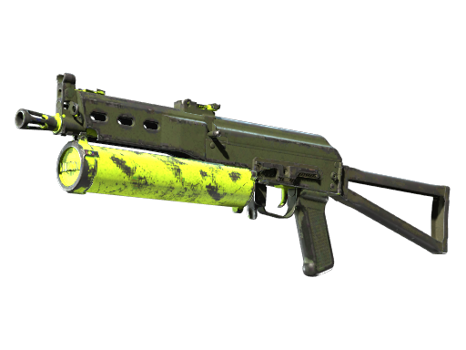 Buy CS2 smg Souvenir PP-Bizon | Chemical Green (Battle-Scarred) skin