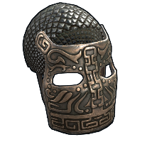 Buy Rust metal facemask Bronze War Mask skin