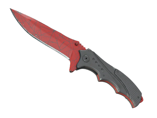 Buy CS2 knife ★ Nomad Knife | Crimson Web (Well-Worn) skin