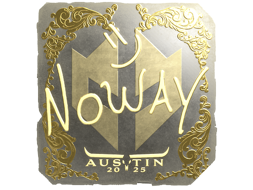 Buy CS2 sticker Sticker | noway (Gold) | Austin 2025 skin