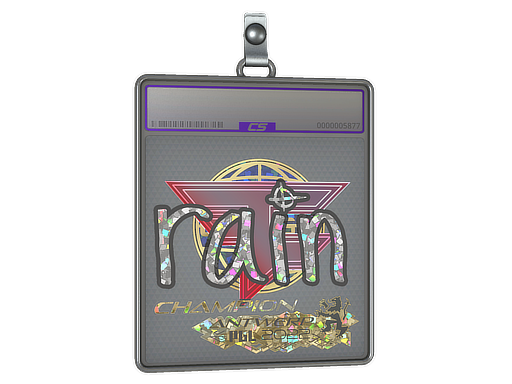 Buy CS2 charm Sticker Slab | rain (Glitter, Champion) | Antwerp 2022 skin