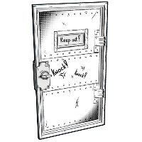 Buy Rust armored metal door Comics Armored Door skin