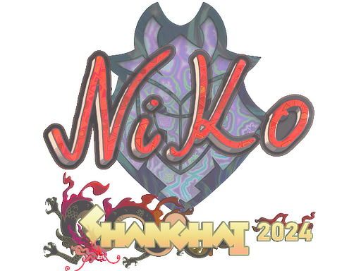 Buy CS2 sticker Sticker | NiKo (Holo) | Shanghai 2024 skin