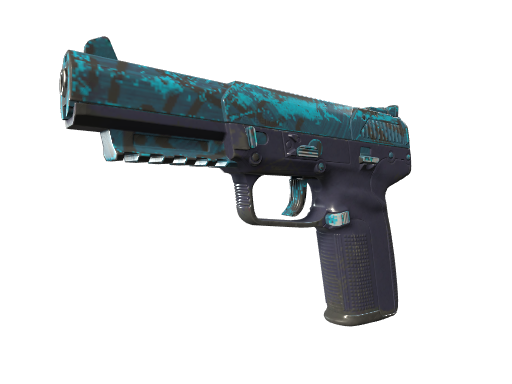 Buy CS2 pistol Souvenir Five-SeveN | Midnight Paintover (Well-Worn) skin