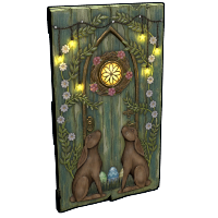 Buy Rust wooden door Wooden Rabbit Door skin