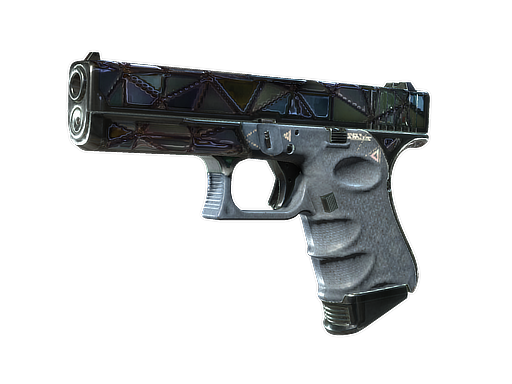 Buy CS2 pistol Glock-18 | Mirror Mosaic (Well-Worn) skin