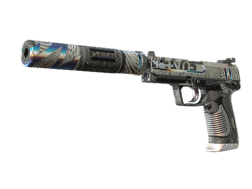 Buy CS2 pistol USP-S | Spiral Glitch (Well-Worn) skin