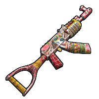 Buy Rust ak47u Santa Muerte skin