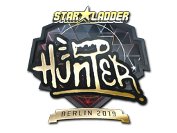 Buy CS2 sticker Sticker | huNter- (Gold) | Berlin 2019 skin