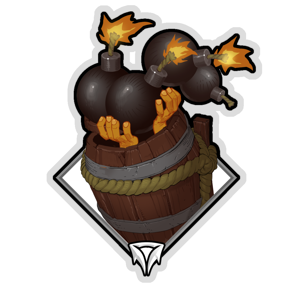 Buy Dota 2 sticker Crownfall Sticker - Spoon (Bombs) skin