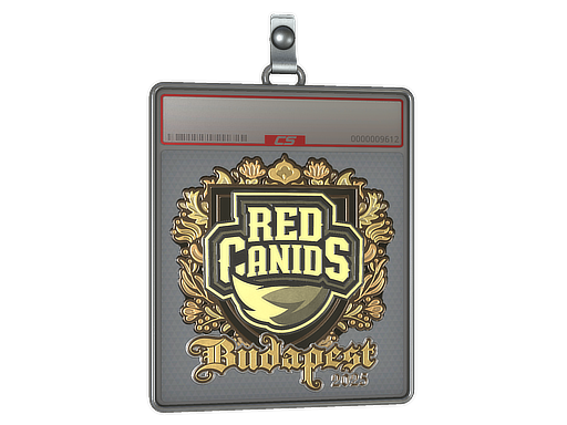 Buy CS2 charm Sticker Slab | RED Canids (Gold) | Budapest 2025 skin
