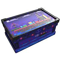 Buy Rust large wooden box Blocky Cargo Box skin