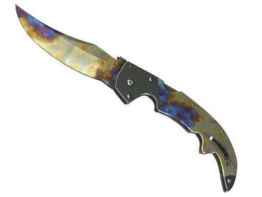 Buy CS2 knife ★ StatTrak™ Falchion Knife | Case Hardened (Well-Worn) skin