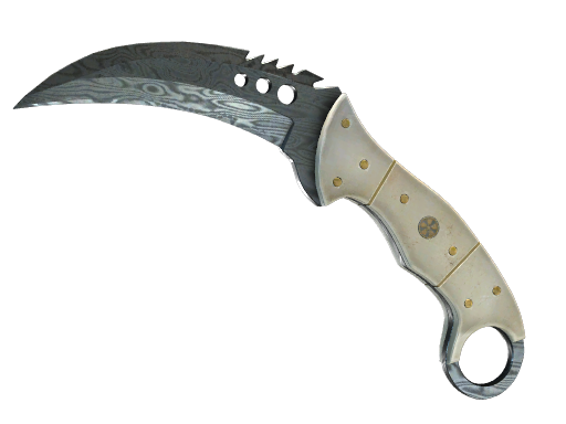 Buy CS2 knife ★ StatTrak™ Talon Knife | Damascus Steel (Battle-Scarred) skin