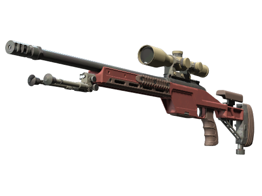 Buy CS2 sniper rifle SSG 08 | Red Stone (Minimal Wear) skin