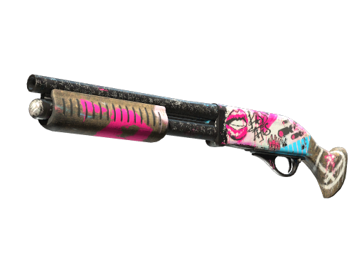 Buy CS2 shotgun StatTrak™ Sawed-Off | Wasteland Princess (Well-Worn) skin