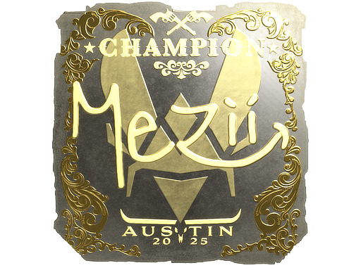 Buy CS2 sticker Sticker | mezii (Gold, Champion) | Austin 2025 skin