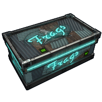 Buy Rust large wooden box Neon Frags Storage skin