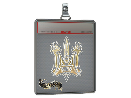 Buy CS2 charm Sticker Slab | Monte (Gold) | Paris 2023 skin