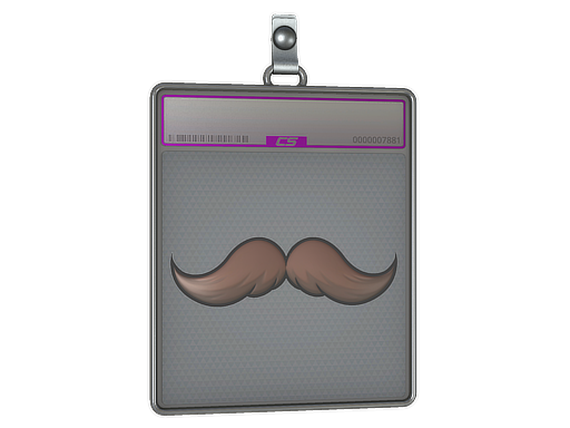Buy CS2 charm Sticker Slab | Mustachio (Foil) skin