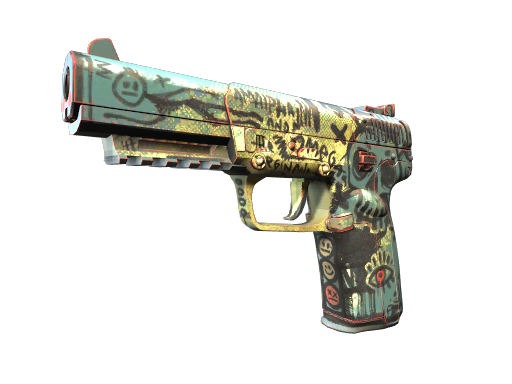 Buy CS2 pistol StatTrak™ Five-SeveN | Scrawl (Minimal Wear) skin