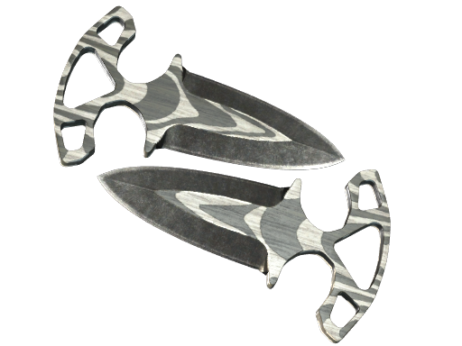 Buy CS2 knife ★ Shadow Daggers | Black Laminate (Well-Worn) skin