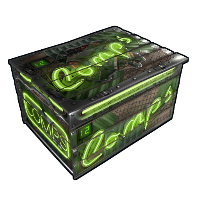 Buy Rust wooden box Neon Small Comps Storage skin