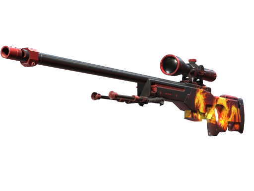 Buy CS2 sniper rifle StatTrak™ AWP | Wildfire (Minimal Wear) skin