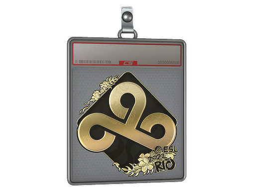 Buy CS2 charm Sticker Slab | Cloud9 (Gold) | Rio 2022 skin
