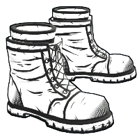 Buy Rust boots Comics Boots skin