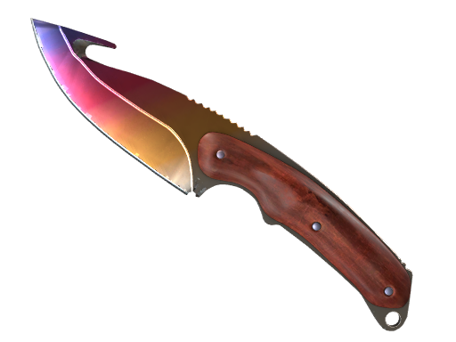 Buy CS2 knife ★ StatTrak™ Gut Knife | Fade (Factory New) skin