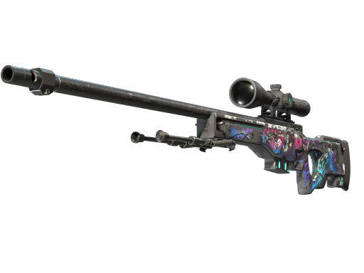 Buy CS2 sniper rifle StatTrak™ AWP | Neo-Noir (Battle-Scarred) skin