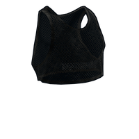 Buy Rust clothing Black Mesh Crop Top skin