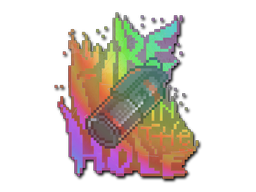 Buy CS2 sticker Sticker | Fire in the Hole (Holo) skin