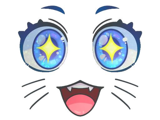 Buy CS2 sticker Sticker | Kawaii Eyes (Glitter) skin