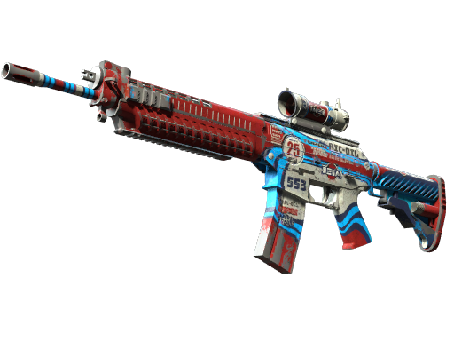 Buy CS2 rifle Souvenir SG 553 | Integrale (Battle-Scarred) skin