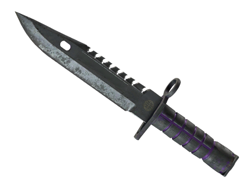 Buy CS2 knife ★ StatTrak™ M9 Bayonet | Ultraviolet (Battle-Scarred) skin