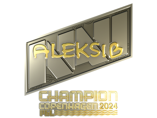 Buy CS2 sticker Sticker | Aleksib (Gold, Champion) | Copenhagen 2024 skin