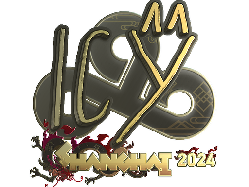 Buy CS2 sticker Sticker | ICY (Gold) | Shanghai 2024 skin