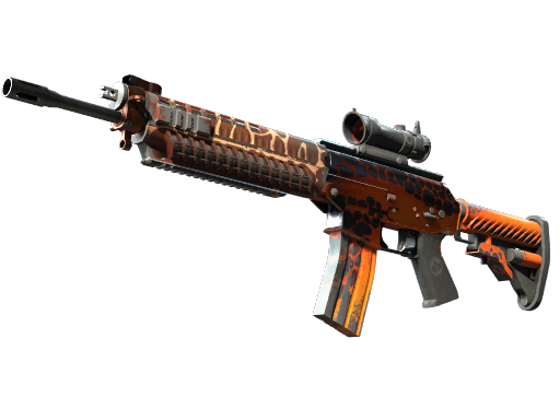 Buy CS2 rifle StatTrak™ SG 553 | Tiger Moth (Well-Worn) skin