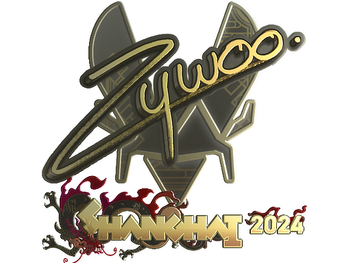 Buy CS2 sticker Sticker | ZywOo (Gold) | Shanghai 2024 skin