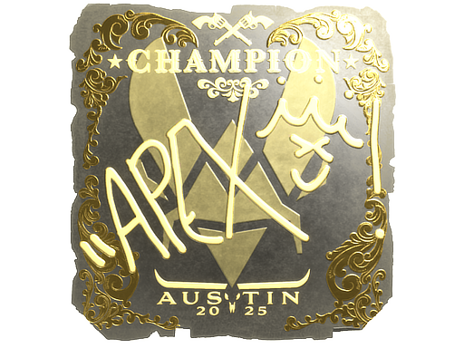 Buy CS2 sticker Sticker | apEX (Gold, Champion) | Austin 2025 skin