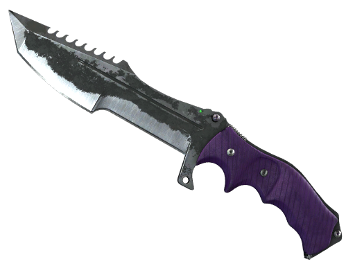 Buy CS2 knife ★ StatTrak™ Huntsman Knife | Ultraviolet (Battle-Scarred) skin